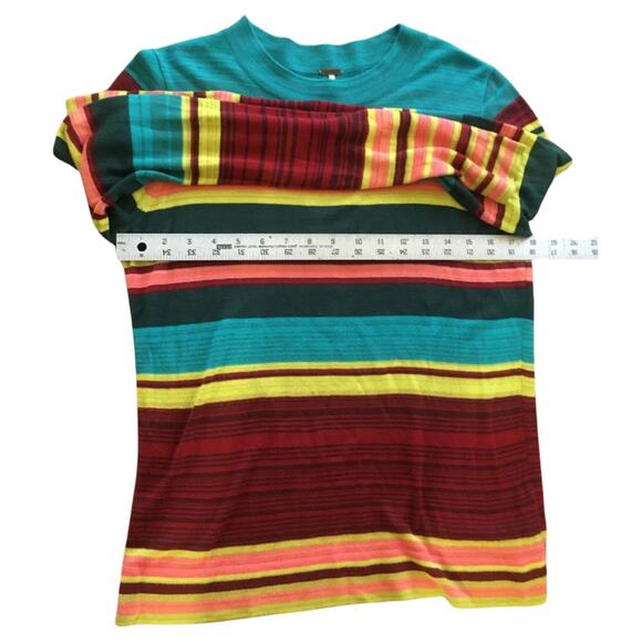 Free People Colorful Striped Sweater, Size Medium - Picture 5 of 6